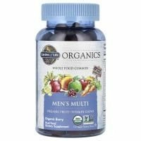 Garden of Life, Mykind Organics, поливитамины для мужчин, органическая ягода, 120 жевательных конфет