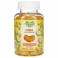 Human Beanz, Желейные бобы с клетчаткой, лимонный взрыв, 150 мармеладных бобов
