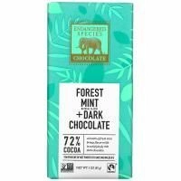 Endangered Species Chocolate, Натуральный темный шоколад с лесной мятой, 3 унц. (85 г)