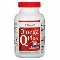 Dr. Sinatra, Omega Q Plus 100, Resveratrol, 60 Softgels