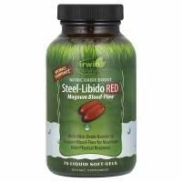 Irwin Naturals, Steel-Libido Red, 75 жидких желатиновых капсул