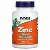 NOW Zinc, Цинк 50 мг - 250 таблеток