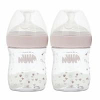 NUK, Simply Natural, Бутылочки, от 0 месяцев, медленно, 2 упаковки, по 150 мл (5 унций) каждая