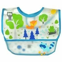 i play Inc., Green Sprouts, детский нагрудник, 9-18 месяцев, синий, 1 шт