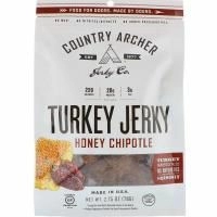 Country Archer Jerky, Джерки из индейки, перцы халапено с медом, 78 г