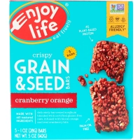 Enjoy Life Foods, Хрустящие батончики с семенами и злаками, морковь и апельсин, 5 баточников, 1 унц. (28 г) каждый