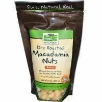 Now Foods, Орехи макадамии, жареные всухую, с солью, 9 унций (255 г)