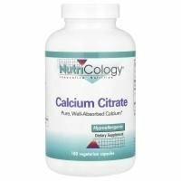 Nutricology, Цитрат кальция, 180 растительных  капсул