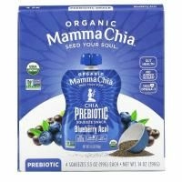 Mamma Chia, Органический пребиотик чиа, голубика и асаи, 4 порции, 99 г (3,5 унции)