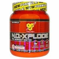BSN, N.O.-Xplode, Стимулятор для приема перед тренировкой, без кофеина, фруктовый пунш, 1,22 фунта (555 г)
