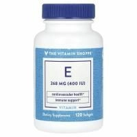 The Vitamin Shoppe, витамин E, 268 мг (400 МЕ), 120 мягких таблеток