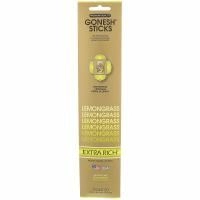 Gonesh, Extra Rich Incense Sticks, Lemongrass, 20 Sticks