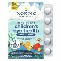 Nordic Naturals, жевательные мармеладки для здоровья глаз, для детей от 2 до 12 лет, со вкусом клубничного лимонада, 30 жевательных мармеладок