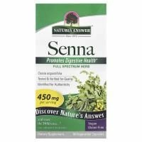 Nature's Answer, Сенна, 450 мг, 90 вегетарианских капсул