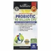 BioSchwartz, Advanced Strength, пробиотик, 40 млрд КОЕ, 60 капсул