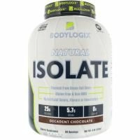 Bodylogix, Натуральный изолят, Роскошный шоколад, 4 фунта (1,8 кг)