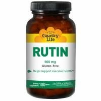 Country Life, Рутин, 500 мг, 100 таблеток