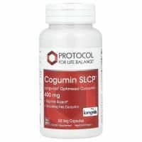 Protocol for Life Balance, Куркумин SLCP, Longvida Оптимизированный куркумин, 400 мг, 50 вегетарианских капсул