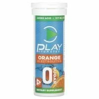 Play Hydrated, электролиты, апельсин, 10 таблеток
