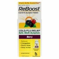 MediNatura, ReBoost, против простуды и гриппа, ягоды, 100 жевательных таблеток