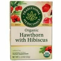 Traditional Medicinals, Органический ежедневный травяной чай Боярышник с гибискусом 16 шт.