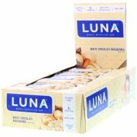 Clif Bar, Луна, цельный питательный батончик для женщин, белый шоколад и макадамия, 15 батончиков, по 1,69 унции (48 г) каждый