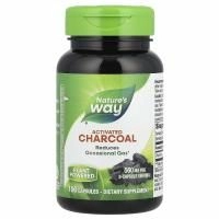 Nature's Way, Древесный уголь (Charcoal), активированный, 280 мг, 100 капсул