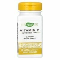 Nature's Way, витамин C с шиповником, 100 капсул