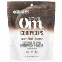 Om Mushrooms, кордицепс, сертифицированный органический грибной порошок, 200 г (7,05 унции)