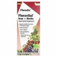 Gaia Herbs, Floradix, Floravital Iron + Herbs, 8,5 жидких унций (250 мл)