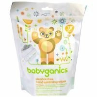 BabyGanics, Дезинфицирующие салфетки для рук, Germinator, без спирта, легкий цитрусовый аромат, 75 салфеток