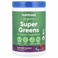 Nutricost, Органическая суперзеленая, ягодное ассорти, 330 г (11,8 унции)