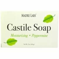 Madre Labs, Мыло Castile,  вегетарианский, перечная мята, 5 унций (141 г)