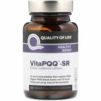 Quality of Life Labs, "VitaPQQ -SR", пищевая добавка с пирролохинолинхиноном замедленного высвобождения, 30 капсул в растительной оболочке