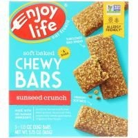 Enjoy Life Foods, Baked Chewy Bars, SunSeed Crunch, 5 Bars, 1 oz (28 g) Each