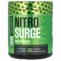 Jacked Factory, Nitro Surge, перед тренировкой, голубая малина, 261 г (9,21 унции)