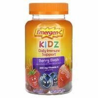 Emergen-C, Kidz, ежедневная поддержка иммунитета, со вкусом ягод, 44 жевательные мармеладки