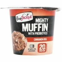 FlapJacked, Полезный кекс с пробиотиками, коричный ролл, 1,94 унц. (55 г)