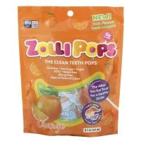 Zollipops , Леденцы для чистых зубов, апельсин, 15 леденцов ZolliPops, 3,1 унции