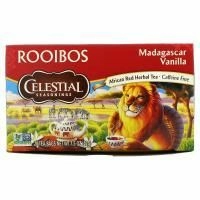 Celestial Seasonings, Чай ройбуш, мадагаскарская ваниль, без кофеина, 20 чайных пакетиков, 1.5 унц. (42 г)