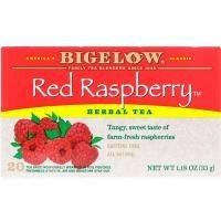 Bigelow, Травяной чай с красной малиной, без кофеина, 20 чайных пакетиков, 1,18 унции (33 г)