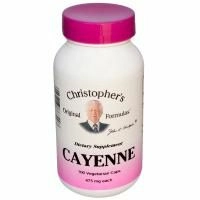 Christopher's Original Formulas, Кайенский перец, 475 мг, 100 вегетарианских капсул