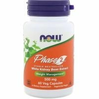 Now Foods, Фаза 2, нейтрализатор крахмала, 500 мг, 60 вегетарианских капсул