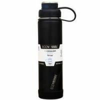 EcoVessel, Бутылка для воды с каменной изоляцией и ситечком Black Shadow - 24 унции 1 шт