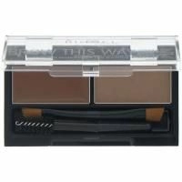 Rimmel London, Набор для моделирования бровей Brow This Way, 002 коричневая палитра, 1 шт