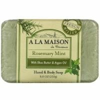 A La Maison de Provence, Мыло для рук и тела, розмарин и мята, 250 г (8,8 унции)
