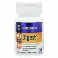 Enzymedica, Digest, полноценная пищевая добавка с энзимами, 30 капсул