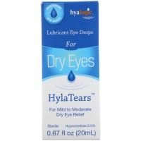 Hyalogic, HylaTears, Увлажняющие глазные капли от сухости глаз, 0,67 ж. унц.(20 мл)