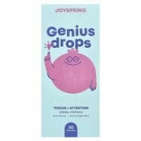 JoySpring, Genius капли для детей, для концентрации и внимания, от 2 лет, 30 мл (1 жидк. Унция)