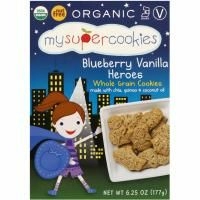 MySuperCookies, Цельнозерновые кукурузные печенья, герои черничной ванили, 6,25 унции (177 г)